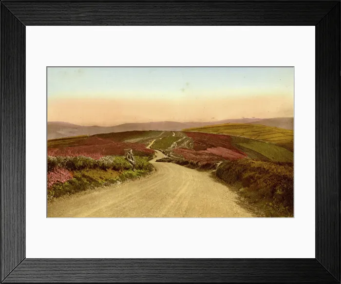 Framed Print : Exmoor from the top of Porlock Hill, Devon Framed Print : Exmoor from the top of Porlock Hill, Devon