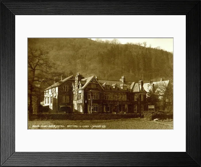 Framed Print : Glan Aber Hotel, Betws y Coed, Wales Framed Print : Glan Aber Hotel, Betws y Coed, Wales