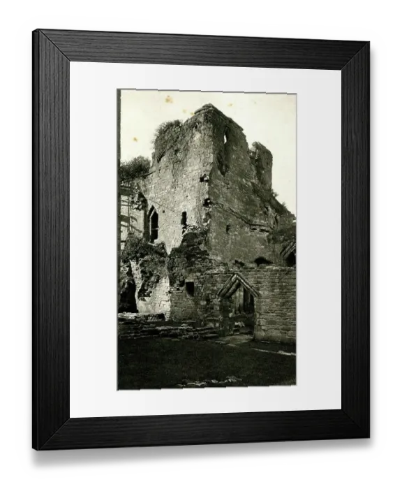 Framed Print : Hall door and SW tower, Goodrich Castle, Herefordshire Framed Print : Hall door and SW tower, Goodrich Castle, Herefordshire