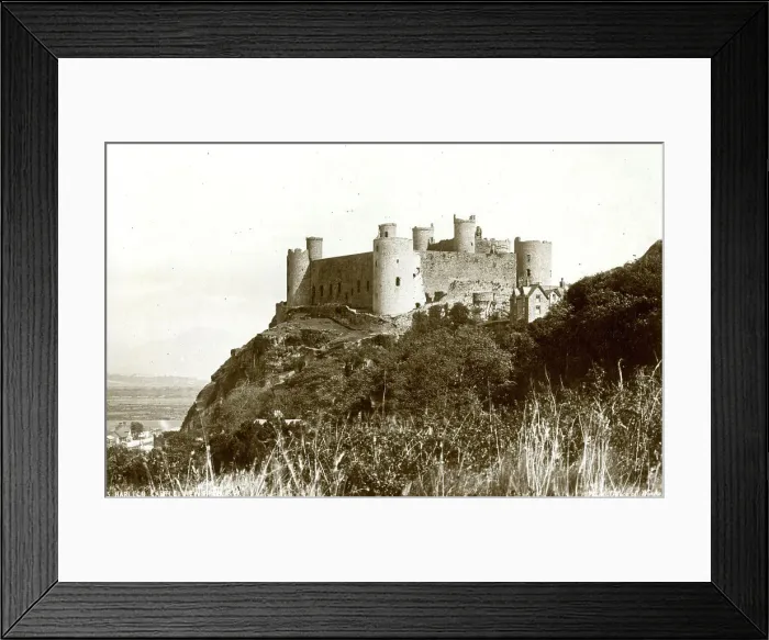 Framed Print : Harlech Castle, Wales, view from south west Framed Print : Harlech Castle, Wales, view from south west