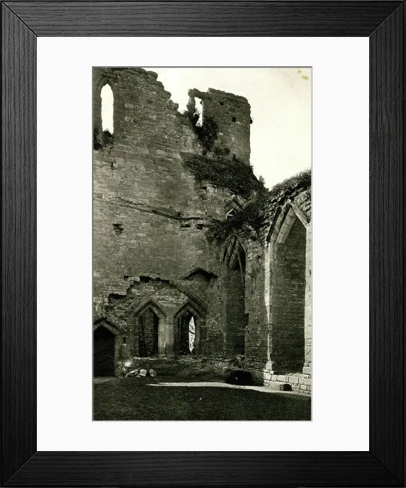 Framed Print : Interior of hall, Goodrich Castle, Herefordshire Framed Print : Interior of hall, Goodrich Castle, Herefordshire