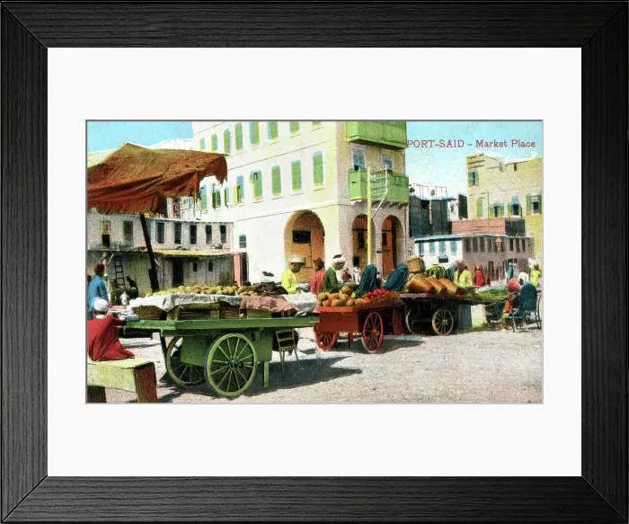 Framed Print : Market Place, Port Said, Egypt Framed Print : Market Place, Port Said, Egypt