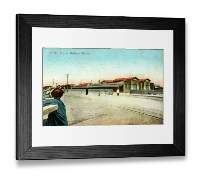 Framed Print : Railway Station, Port Said, Egypt Framed Print : Railway Station, Port Said, Egypt
