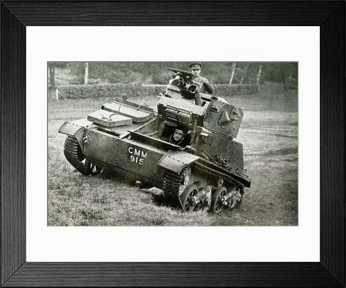 Framed Print : Tank manoeuvres, WW2 preparations Framed Print : Tank manoeuvres, WW2 preparations
