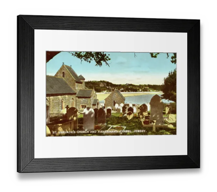 Framed Print : St Brelade's Church and Fisherman's Chapel, Jersey Framed Print : St Brelade's Church and Fisherman's Chapel, Jersey