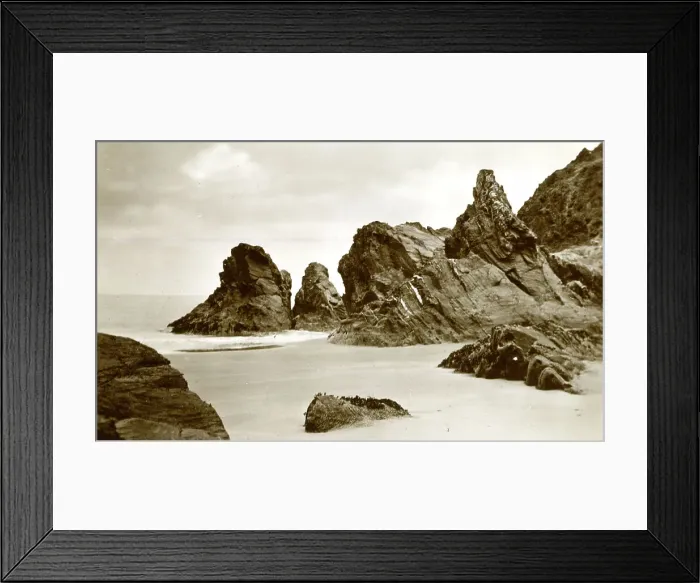 Framed Print : The Rocks, Tresaith, Cardigan, Wales Framed Print : The Rocks, Tresaith, Cardigan, Wales