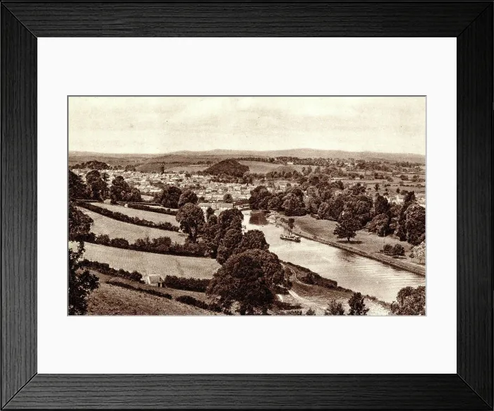 Framed Print : Totnes and the River Dart, Devon Framed Print : Totnes and the River Dart, Devon