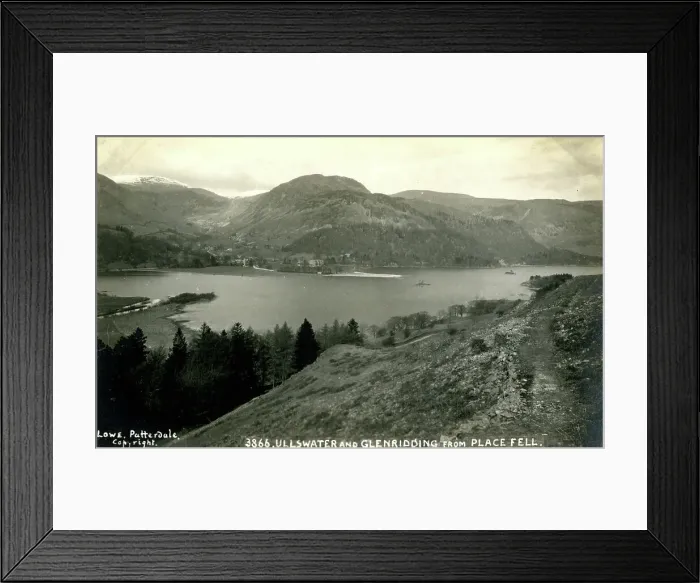 Framed Print : Ullswater and Glenridding from Place Fell, Lake District Framed Print : Ullswater and Glenridding from Place Fell, Lake District