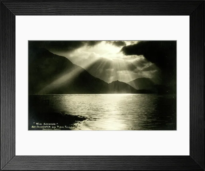 Framed Print : Wild Sunshine, Ullswater and Place Fell, Lake District Framed Print : Wild Sunshine, Ullswater and Place Fell, Lake District