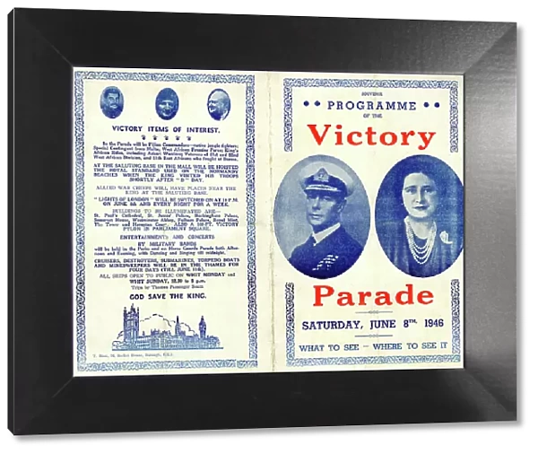 Programme, Victory Parade, 8 June 1946, London