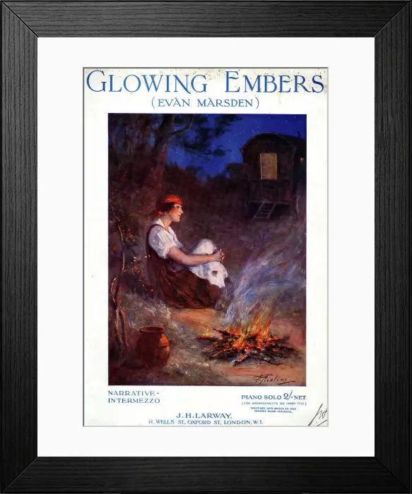 Framed Print : Music cover, Glowing Embers by Evan Marsden Framed Print : Music cover, Glowing Embers by Evan Marsden