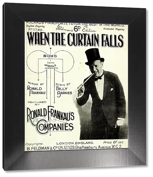 Music cover, When the Curtain Falls