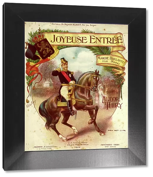 Music cover, Joyeuse Entree, march for piano