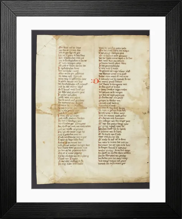 Framed Print : Von Eschenbach, Willehalm (Fragment) Framed Print : Von Eschenbach, Willehalm (Fragment)