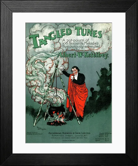 Framed Print : Music cover, Tangled Tunes Framed Print : Music cover, Tangled Tunes
