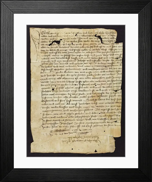 Framed Print : Charter (Fragments) Framed Print : Charter (Fragments)