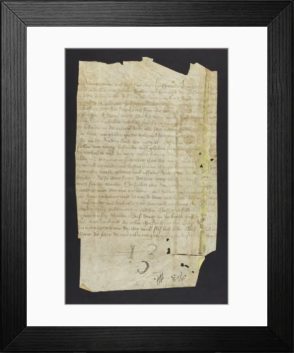 Framed Print : Charter (Fragment)