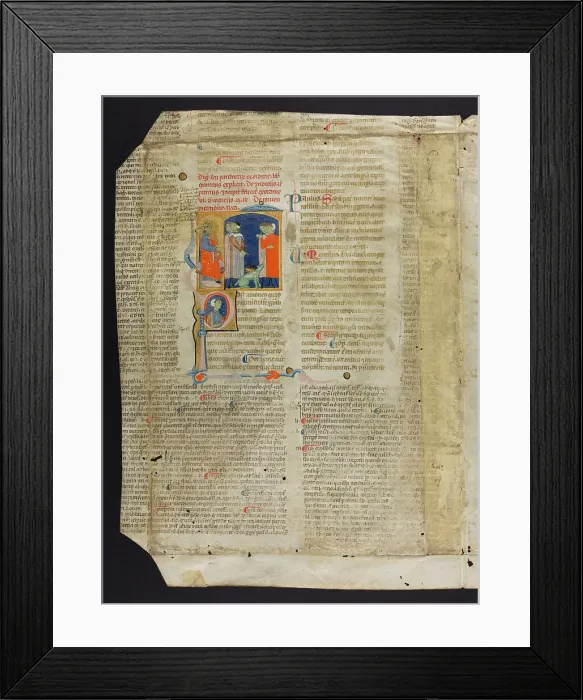 Framed Print : Justinian Digesta, Books V and VI (Fragment) Framed Print : Justinian Digesta, Books V and VI (Fragment)