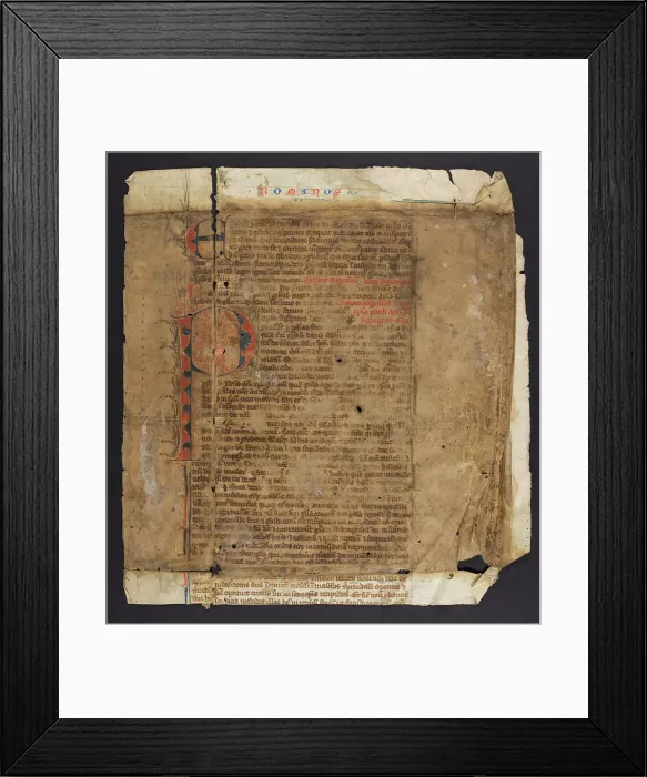Framed Print : Biblical Commentary (Fragment) Framed Print : Biblical Commentary (Fragment)