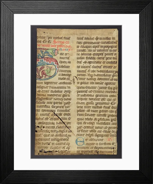 Framed Print : Breviary (Fragment) Framed Print : Breviary (Fragment)
