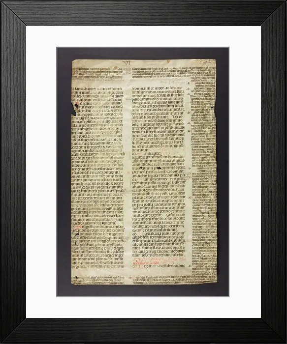 Framed Print : Justinian's Codex, Book V. XXXVIII (Fragment) Framed Print : Justinian's Codex, Book V. XXXVIII (Fragment)