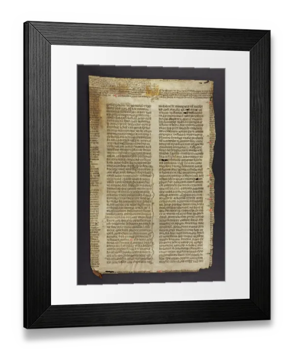 Framed Print : Justinian's Codex, Book V. XIII (Fragment) Framed Print : Justinian's Codex, Book V. XIII (Fragment)