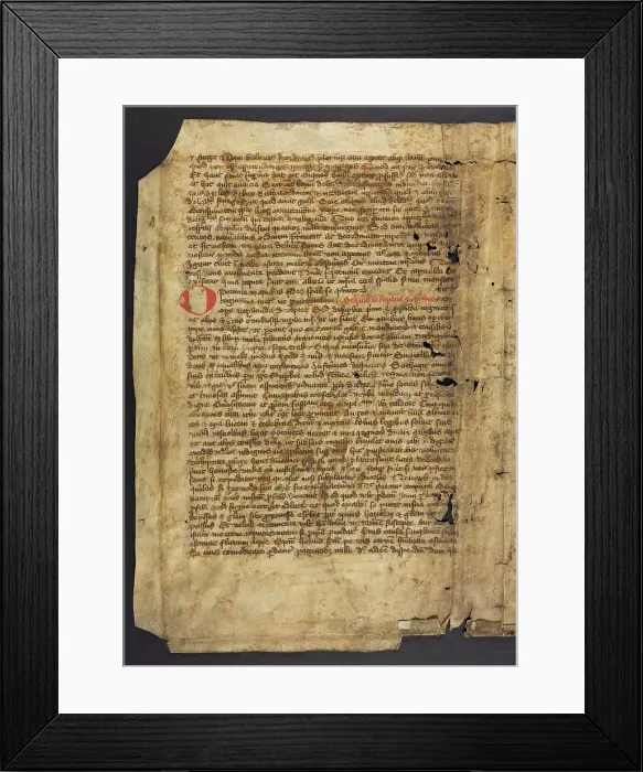 Framed Print : Biblical Commentary (Fragment) Framed Print : Biblical Commentary (Fragment)