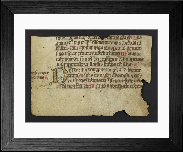 Framed Print : Psalter (Fragment) Framed Print : Psalter (Fragment)