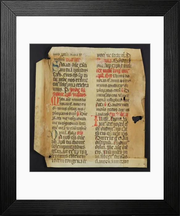 Framed Print : Missal (Fragment) Framed Print : Missal (Fragment)