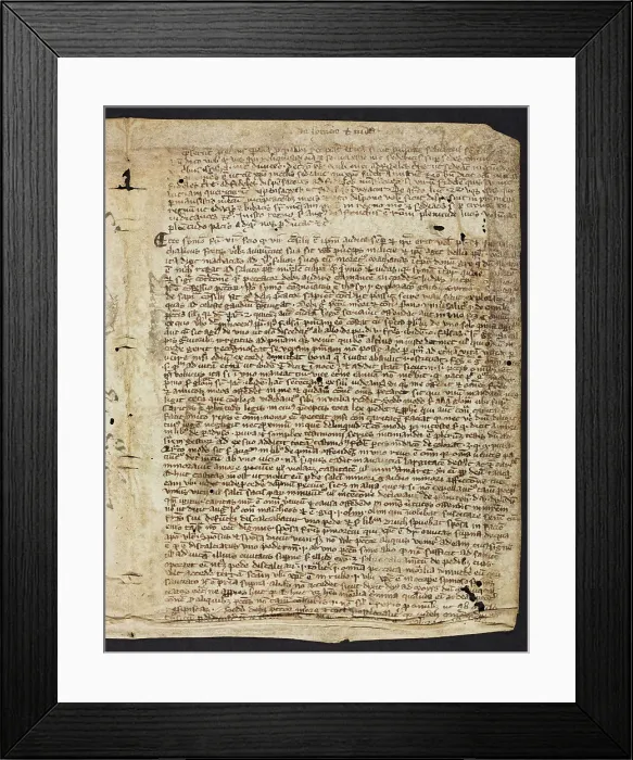 Framed Print : Biblical Commentary (Fragment) Framed Print : Biblical Commentary (Fragment)