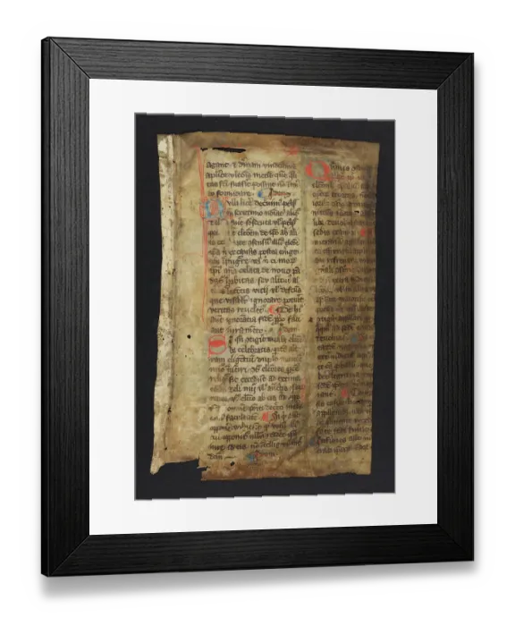Framed Print : Liber Sextus Decretalium (Fragment) Framed Print : Liber Sextus Decretalium (Fragment)