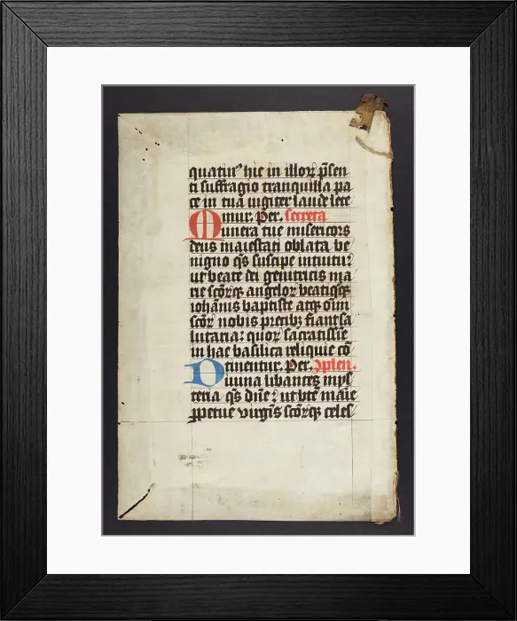 Framed Print : Missal (Fragment) Framed Print : Missal (Fragment)