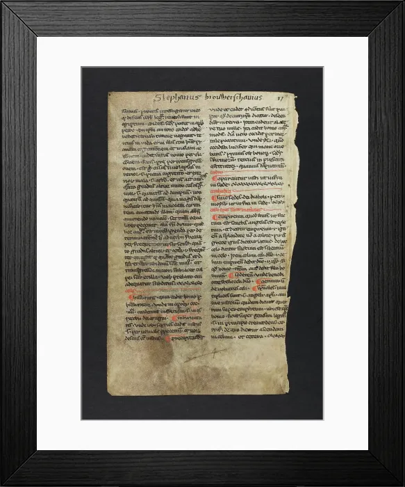 Framed Print : Theological Text (Fragment) Framed Print : Theological Text (Fragment)