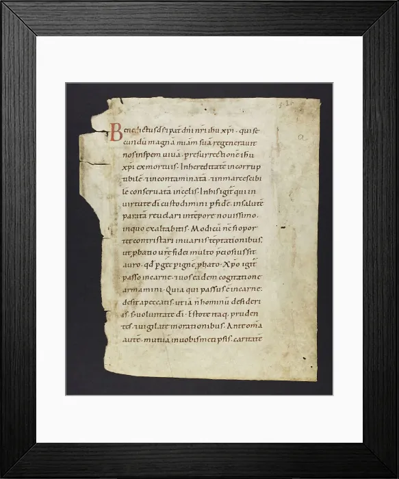 Framed Print : Liturgical Text (Fragment) Framed Print : Liturgical Text (Fragment)