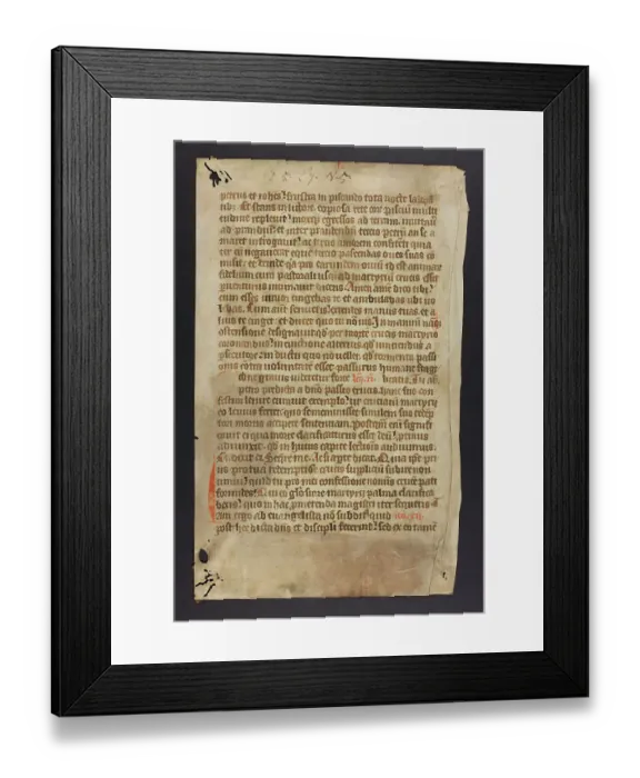 Framed Print : Biblical Commentary (Fragments) Framed Print : Biblical Commentary (Fragments)
