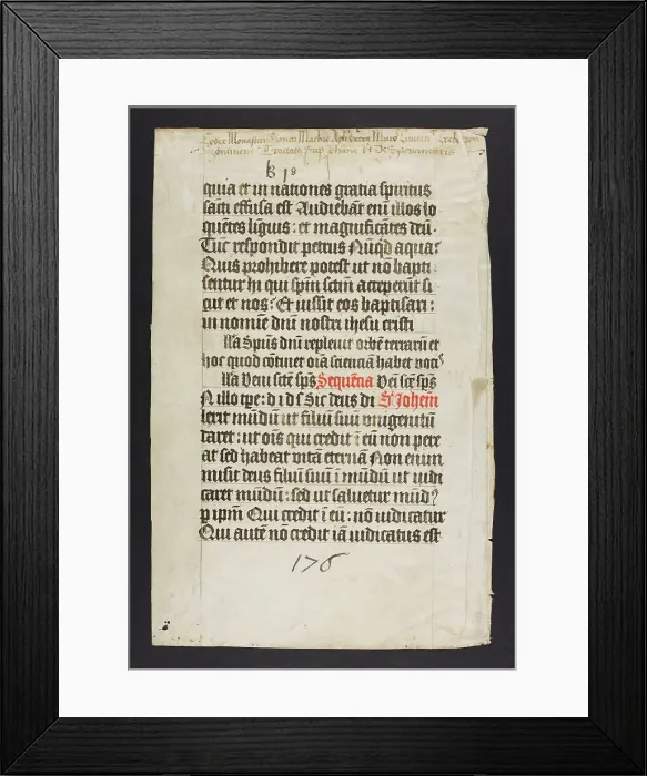 Framed Print : Missal (Fragment) Framed Print : Missal (Fragment)