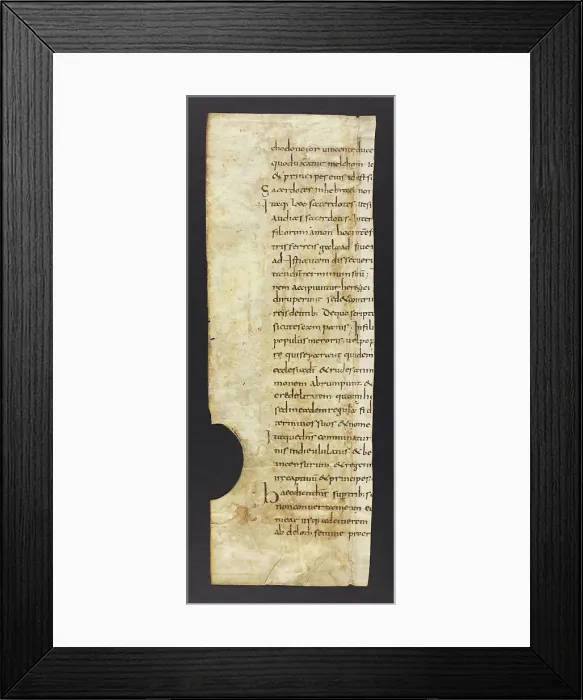Framed Print : St Jerome's Commentary on the Prophet Amos (Fragment) Framed Print : St Jerome's Commentary on the Prophet Amos (Fragment)