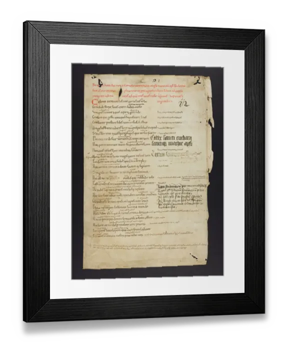 Framed Print : Arator De Actibus Apostolorum (Fragment) Framed Print : Arator De Actibus Apostolorum (Fragment)