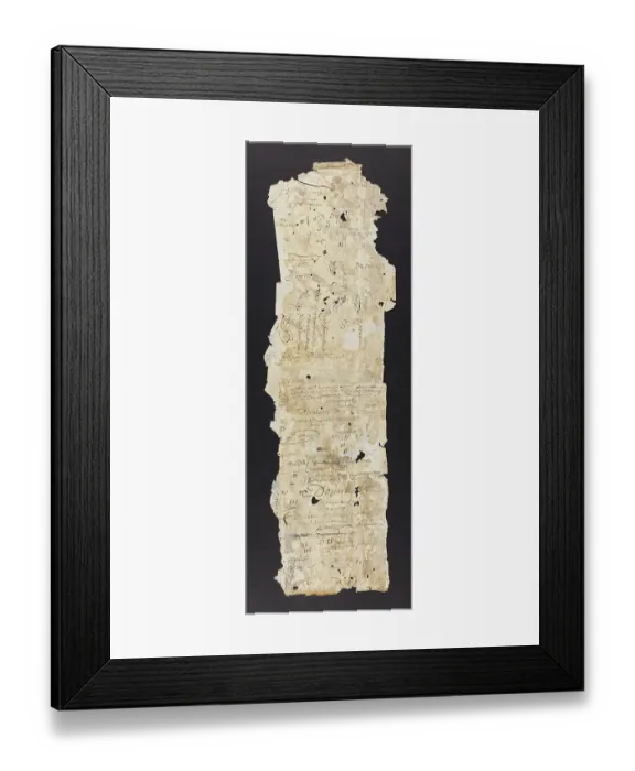 Framed Print : Paper and Parchment Binding Fragments Framed Print : Paper and Parchment Binding Fragments