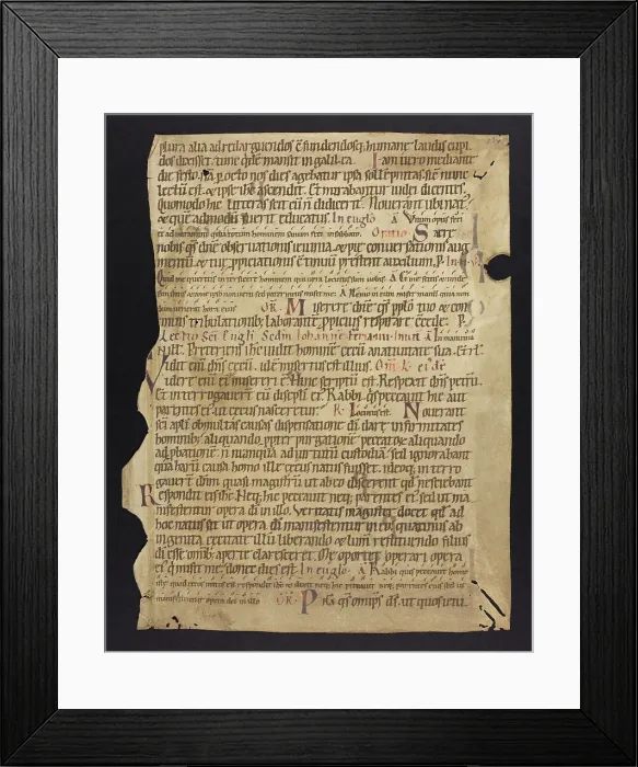Framed Print : Noted Breviary (Fragment) Framed Print : Noted Breviary (Fragment)