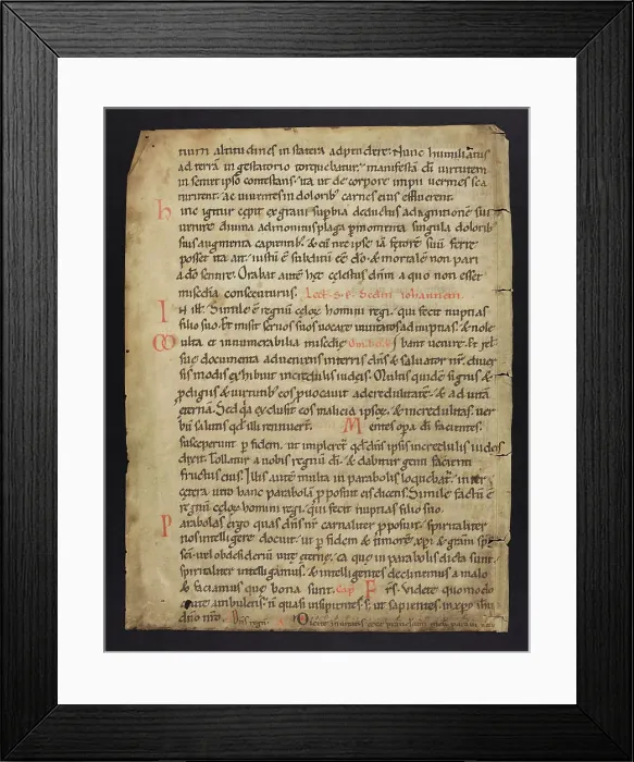 Framed Print : Noted Breviary (Fragment) Framed Print : Noted Breviary (Fragment)