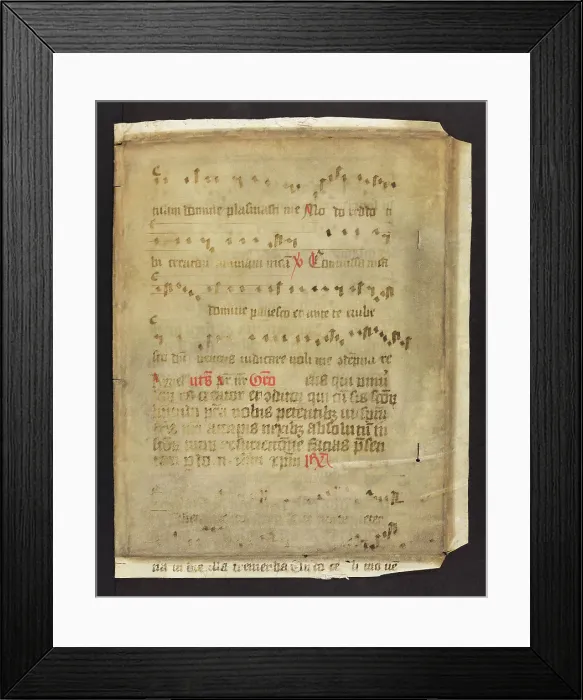 Framed Print : Noted Missal (Fragment) Framed Print : Noted Missal (Fragment)