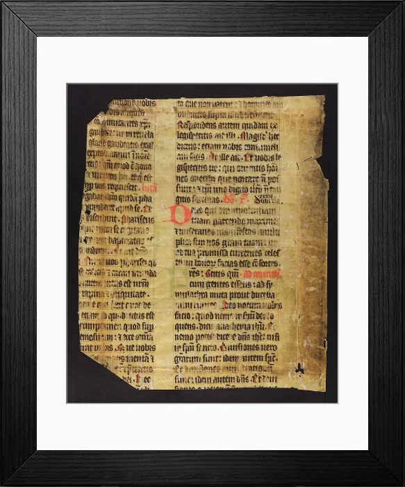 Framed Print : Noted Missal (Fragment) Framed Print : Noted Missal (Fragment)