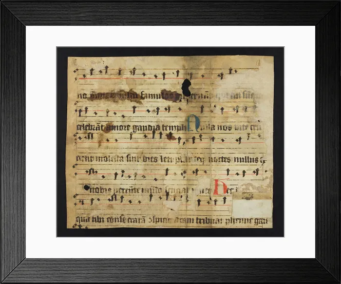 Framed Print : Noted Breviary (Fragment) Framed Print : Noted Breviary (Fragment)