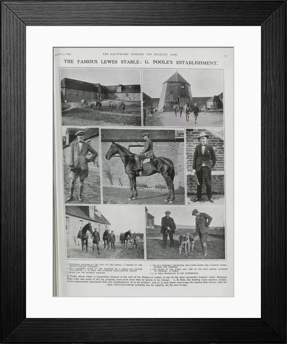 Framed Print : Lewes Stable and Owner G. Poole Framed Print : Lewes Stable and Owner G. Poole