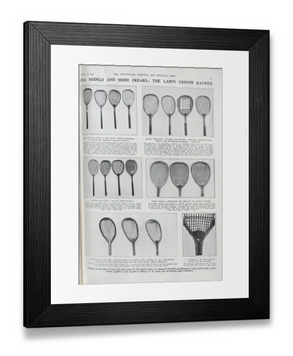 Framed Print : Tennis Rackets Framed Print : Tennis Rackets