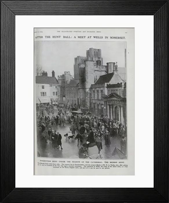 Framed Print : Mendip Hunt Meet Framed Print : Mendip Hunt Meet