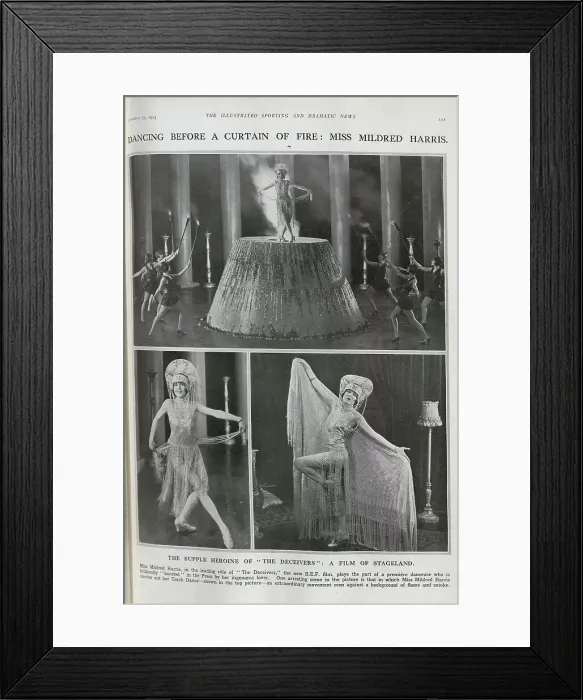 Framed Print : Mildred Harris in The Deceivers Framed Print : Mildred Harris in The Deceivers