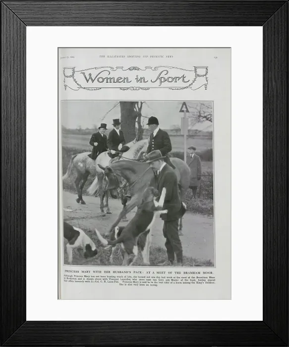 Framed Print : Princess Mary, Hunting Framed Print : Princess Mary, Hunting
