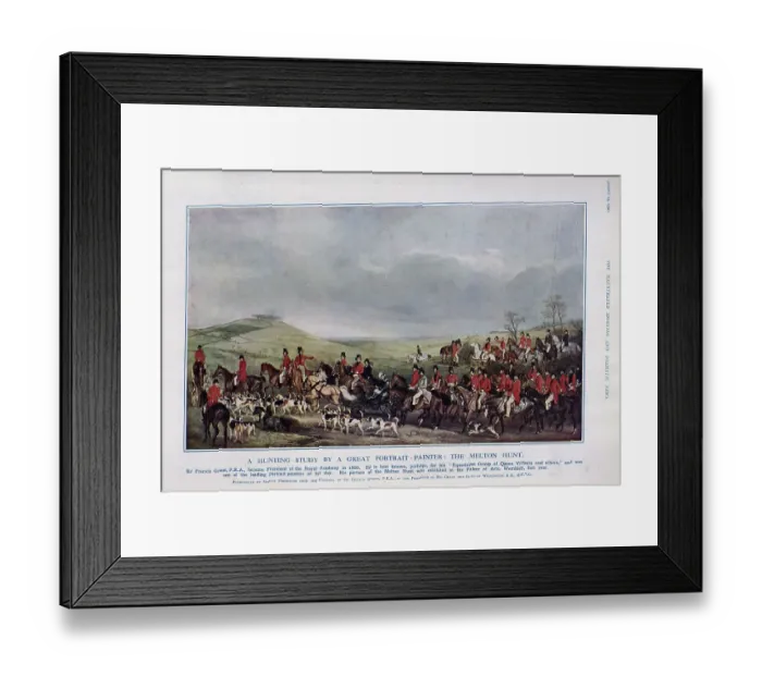 Framed Print : The Melton Hunt Framed Print : The Melton Hunt